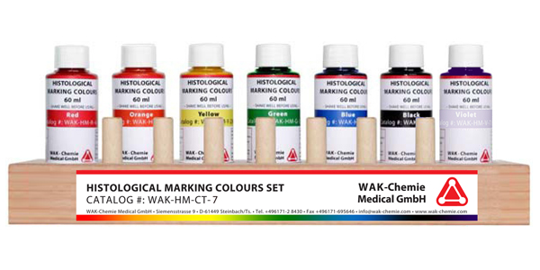 Histological marking colours set